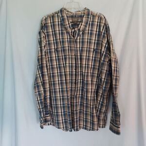 Woman's Blue Plaid Shirt